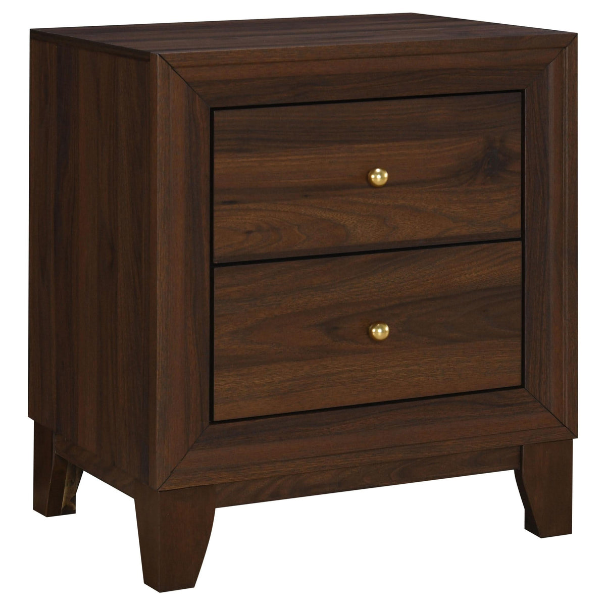 Juego de dormitorio Welsley de 4 piezas Eastern King en nogal