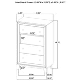 Juego de dormitorio Welsley de 5 piezas Eastern King en nogal