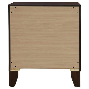 Welsley 2-drawer Nightstand Bedside Table Walnut