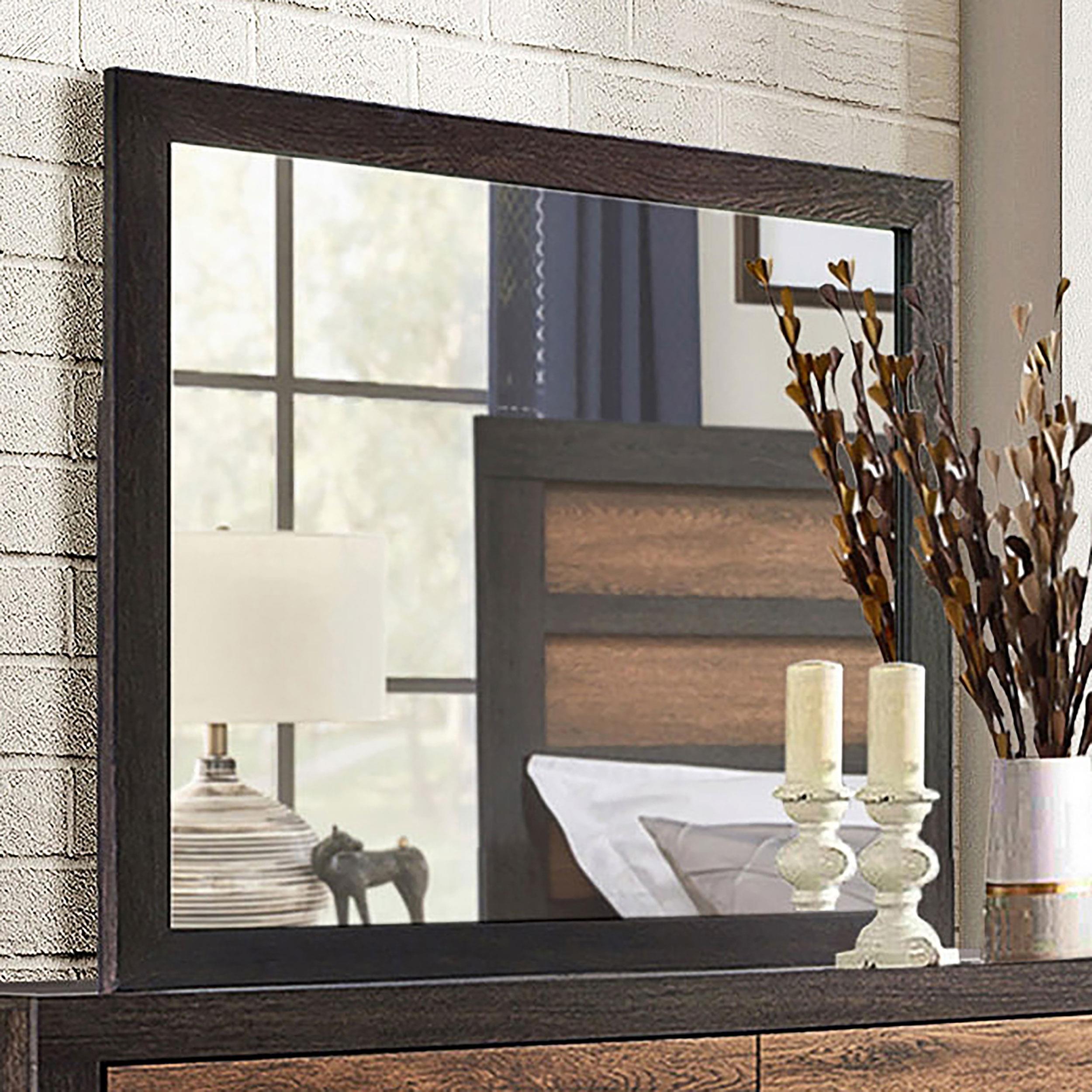 Dewcrest Rectangle Mirror Caramel and Licorice