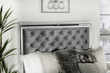 Eleanor Wood California King Panel Bed Metallic Mercury
