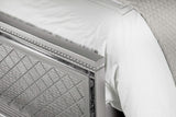 Eleanor Wood California King Panel Bed Metallic Mercury