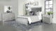 Juego de dormitorio Eleanor de 4 piezas con cama tamaño queen, color metálico Mercury
