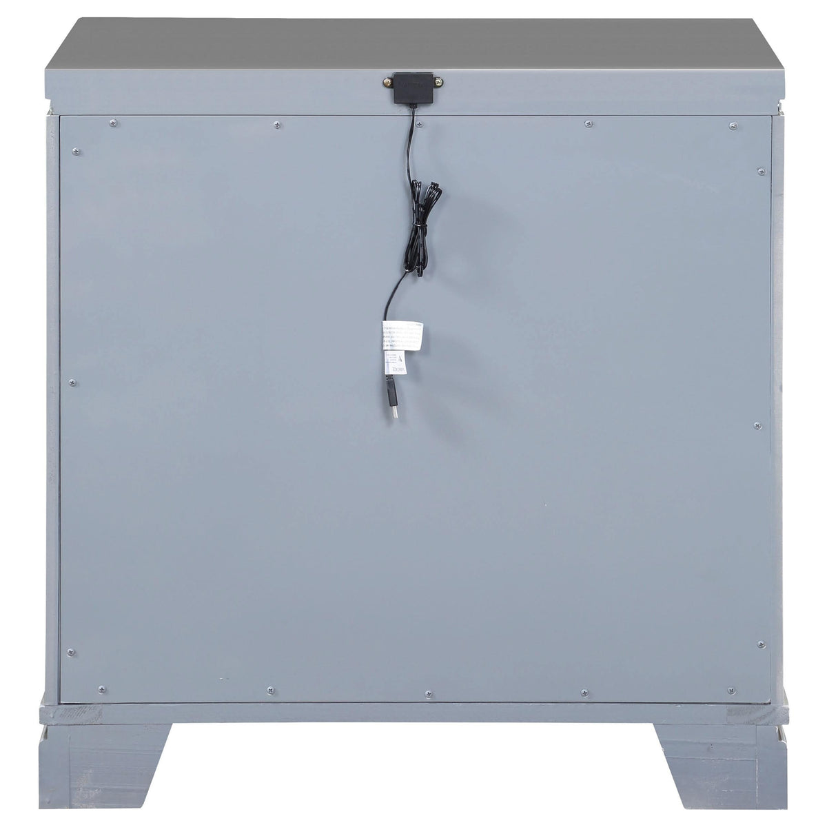 Eleanor 2-drawer Nightstand Metallic Mercury