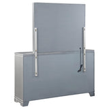 Eleanor 6-drawer Dresser with Mirror Metallic Mercury