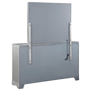 Eleanor 6-drawer Dresser with Mirror Metallic Mercury