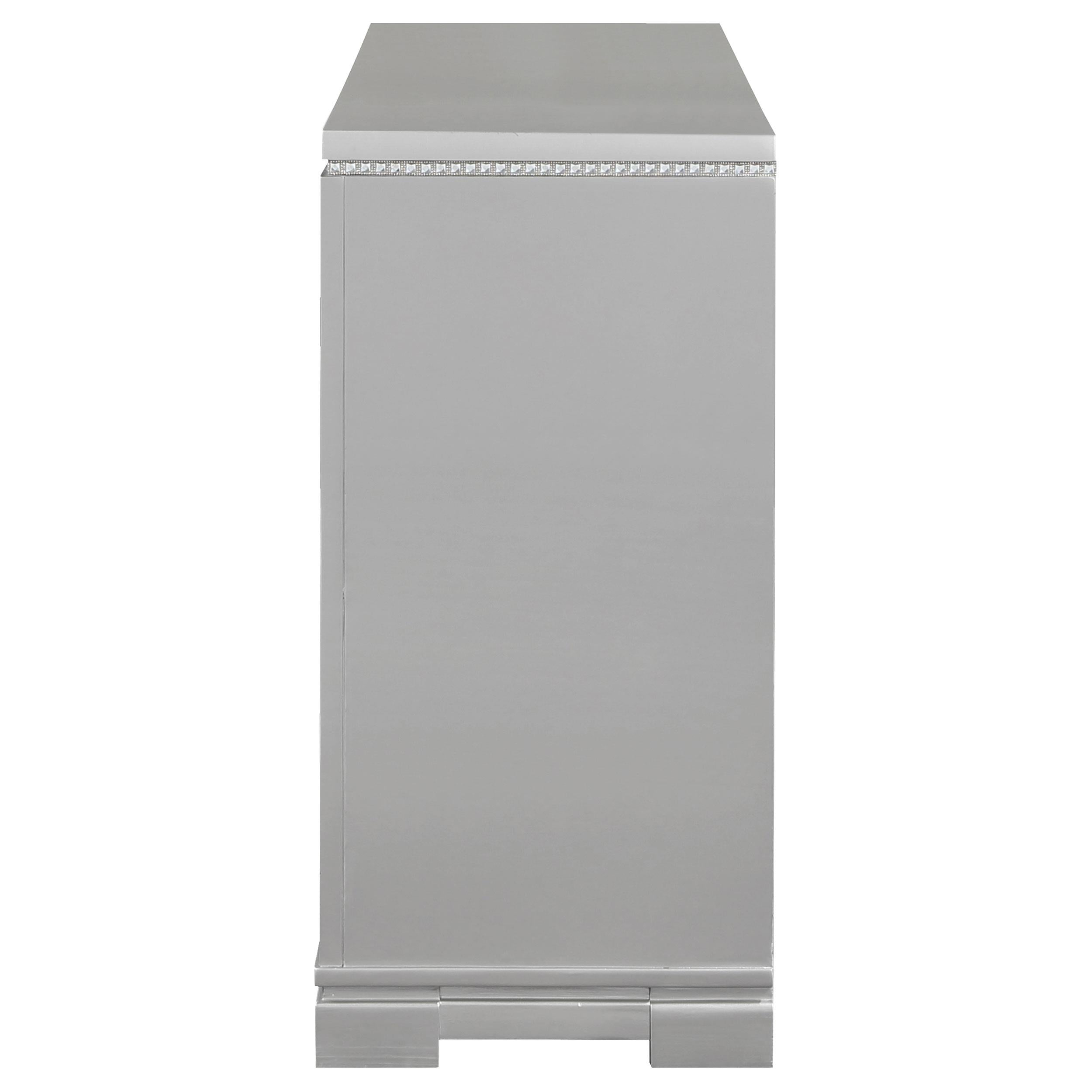 Eleanor 6-drawer Dresser Metallic Mercury