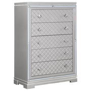 Eleanor 5-drawer Bedroom Chest Metallic Mercury
