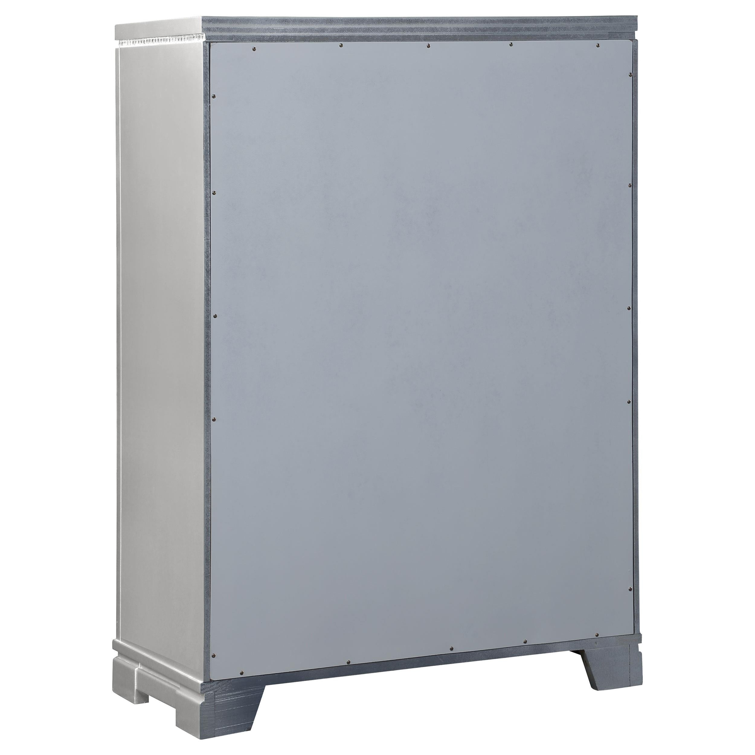 Eleanor 5-drawer Bedroom Chest Metallic Mercury