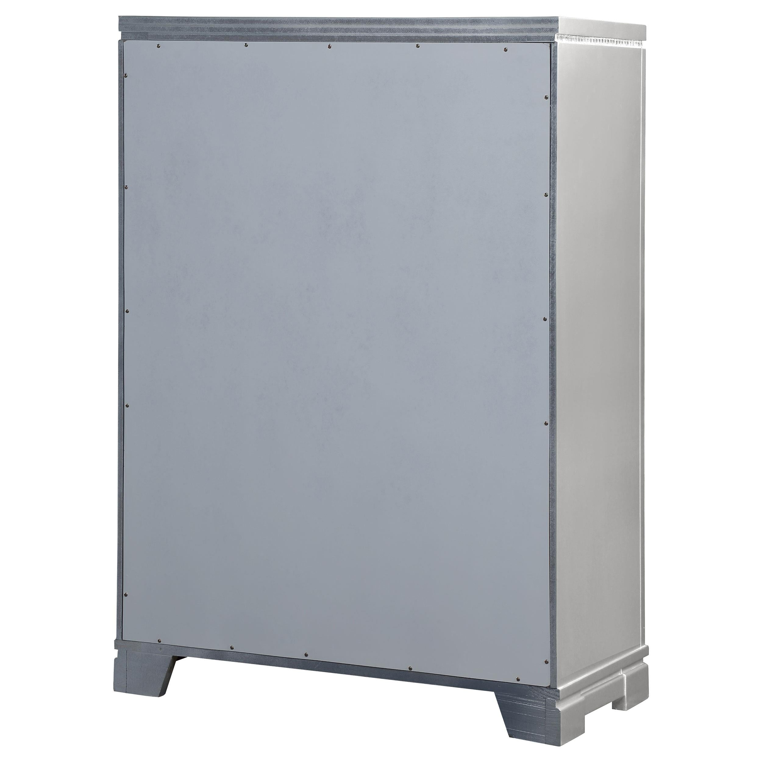 Eleanor 5-drawer Bedroom Chest Metallic Mercury