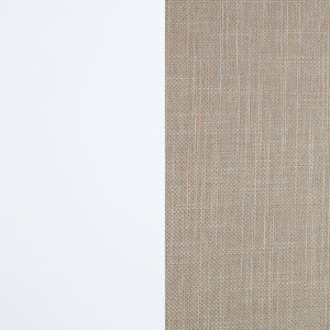Cama Queen Bexhill de 56 pulgadas con paneles tapizados, color blanco