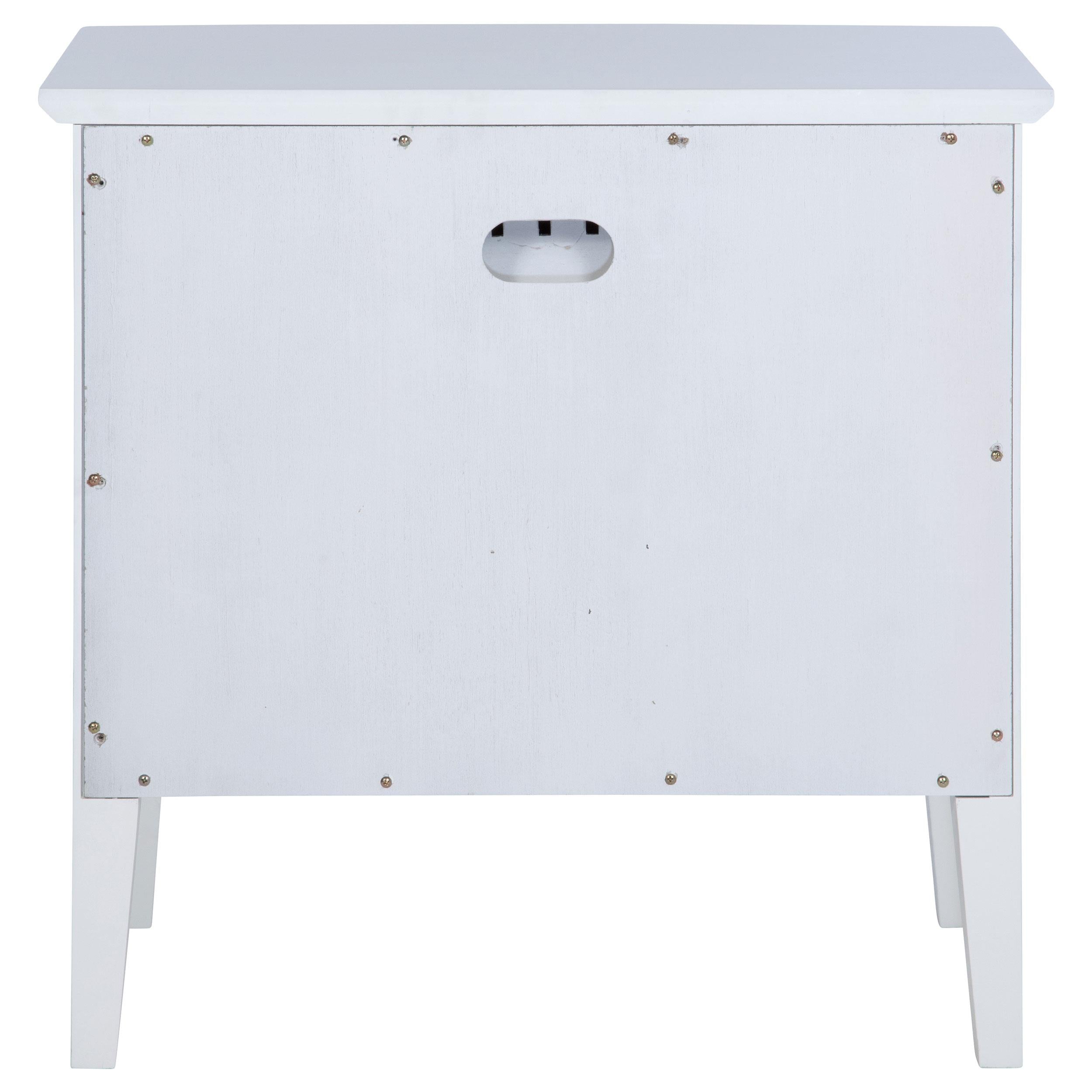 Bexhill 1-drawer Nightstand Bedside Table White