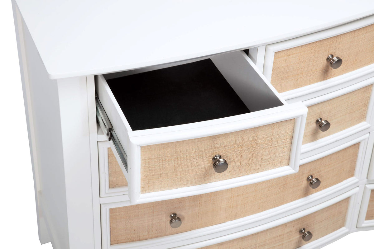 Bexhill 10-drawer Dresser and Mirror White