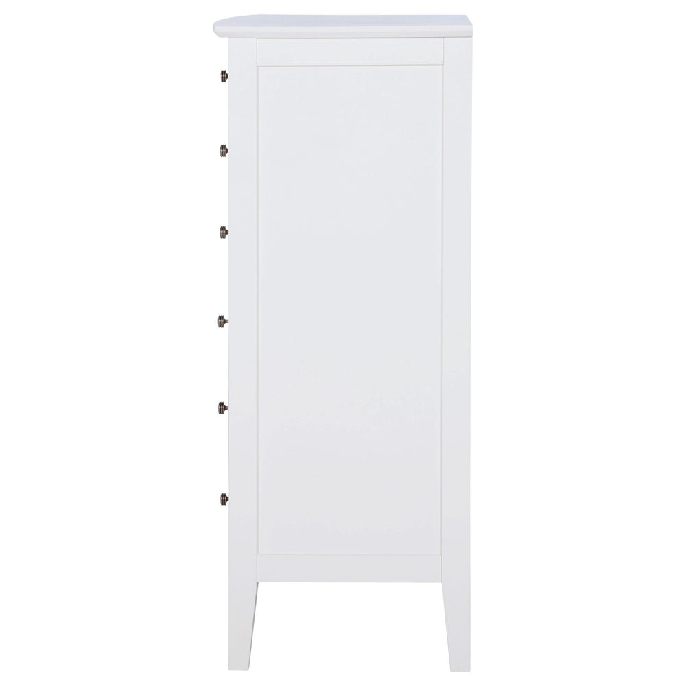 Cómoda Bexhill de 8 cajones blanca