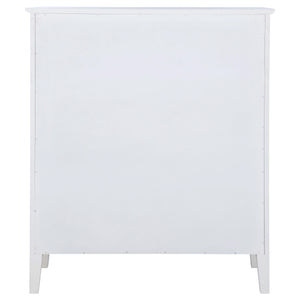 Cómoda Bexhill de 8 cajones blanca