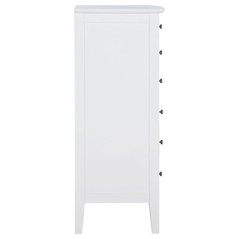 Cómoda Bexhill de 8 cajones blanca