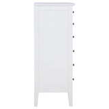 Cómoda Bexhill de 8 cajones blanca