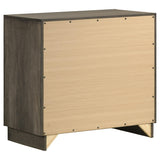 Juego de dormitorio Janine Eastern King de 5 piezas en gris