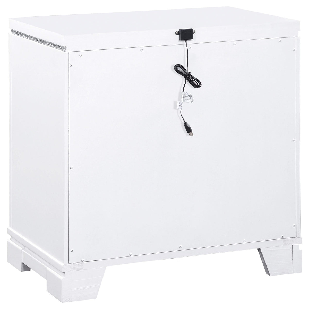 Juego de dormitorio Eleanor de 5 piezas Eastern King en blanco