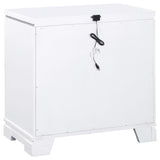 Juego de dormitorio Eleanor de 5 piezas Eastern King en blanco