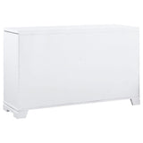 Juego de dormitorio Eleanor de 5 piezas Eastern King en blanco