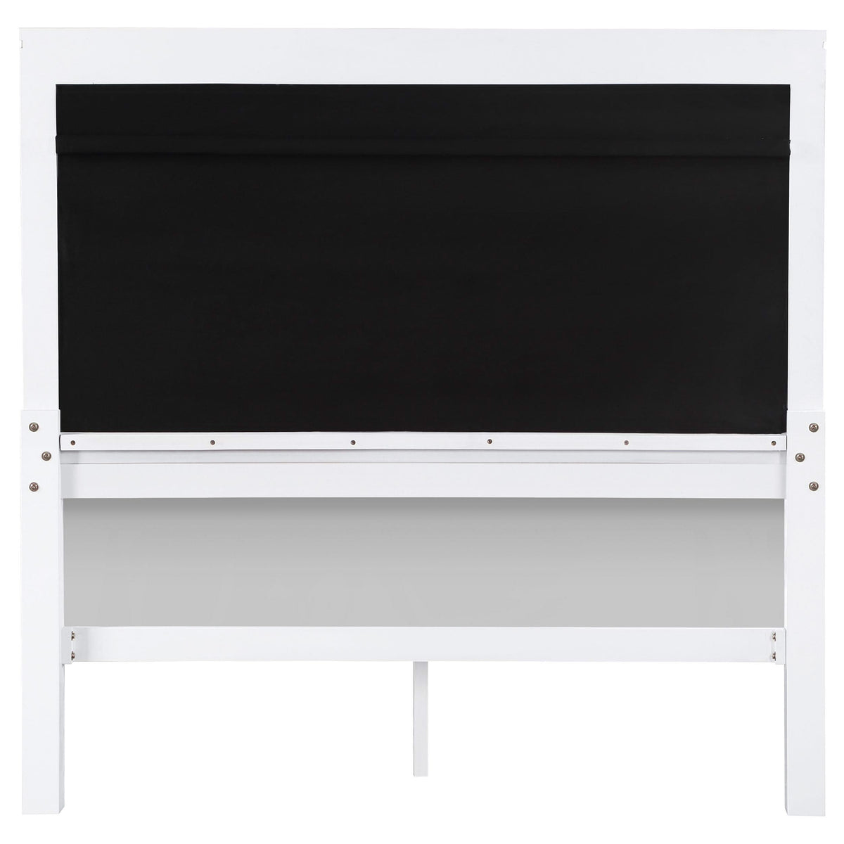 Cama Queen Eleanor Wood con paneles blancos