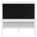Cama Queen Eleanor Wood con paneles blancos