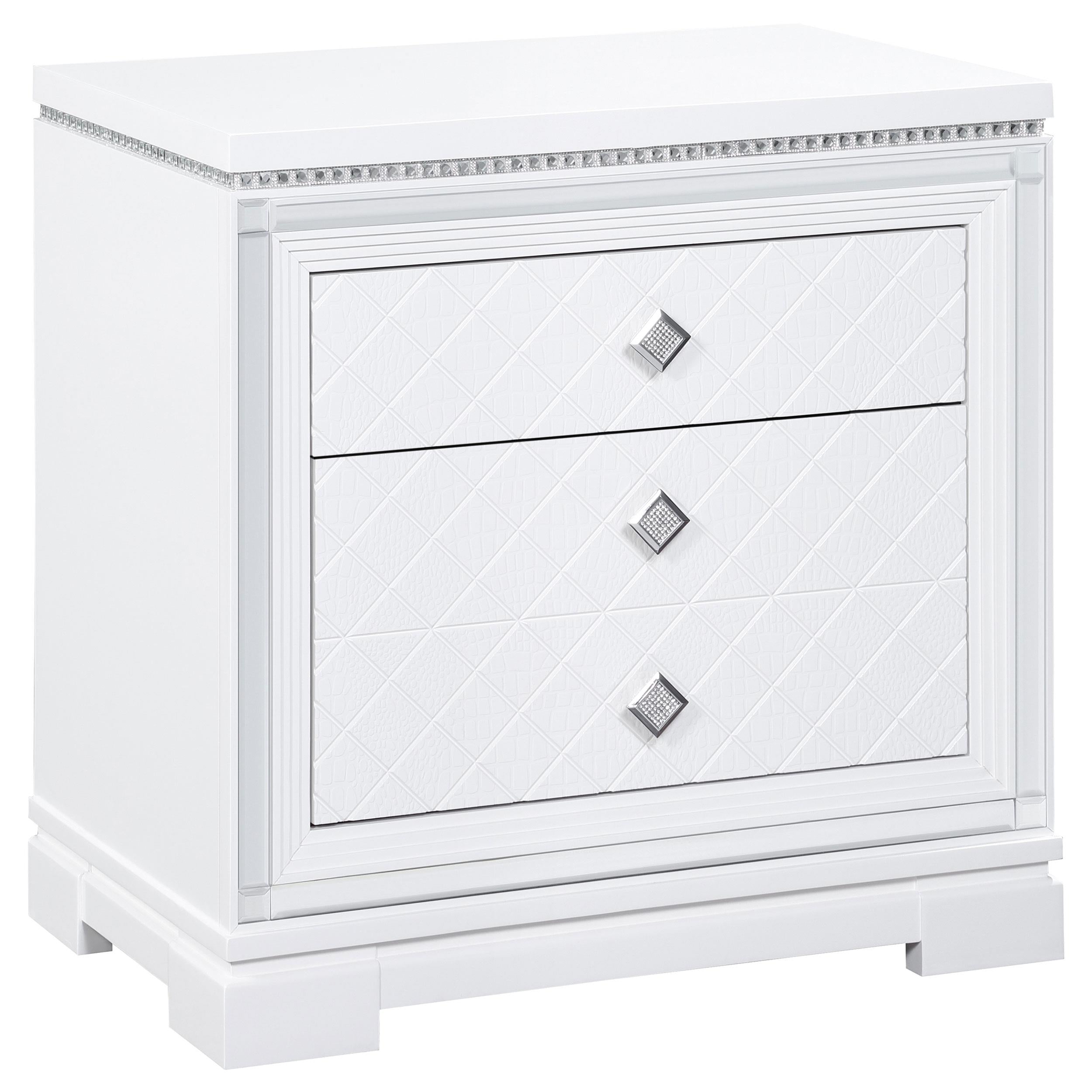 Eleanor 2-drawer Nightstand White