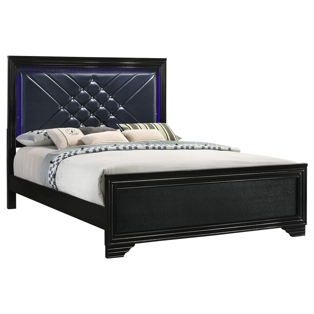 Juego de dormitorio Penélope California King de 5 piezas, color Midnight Star