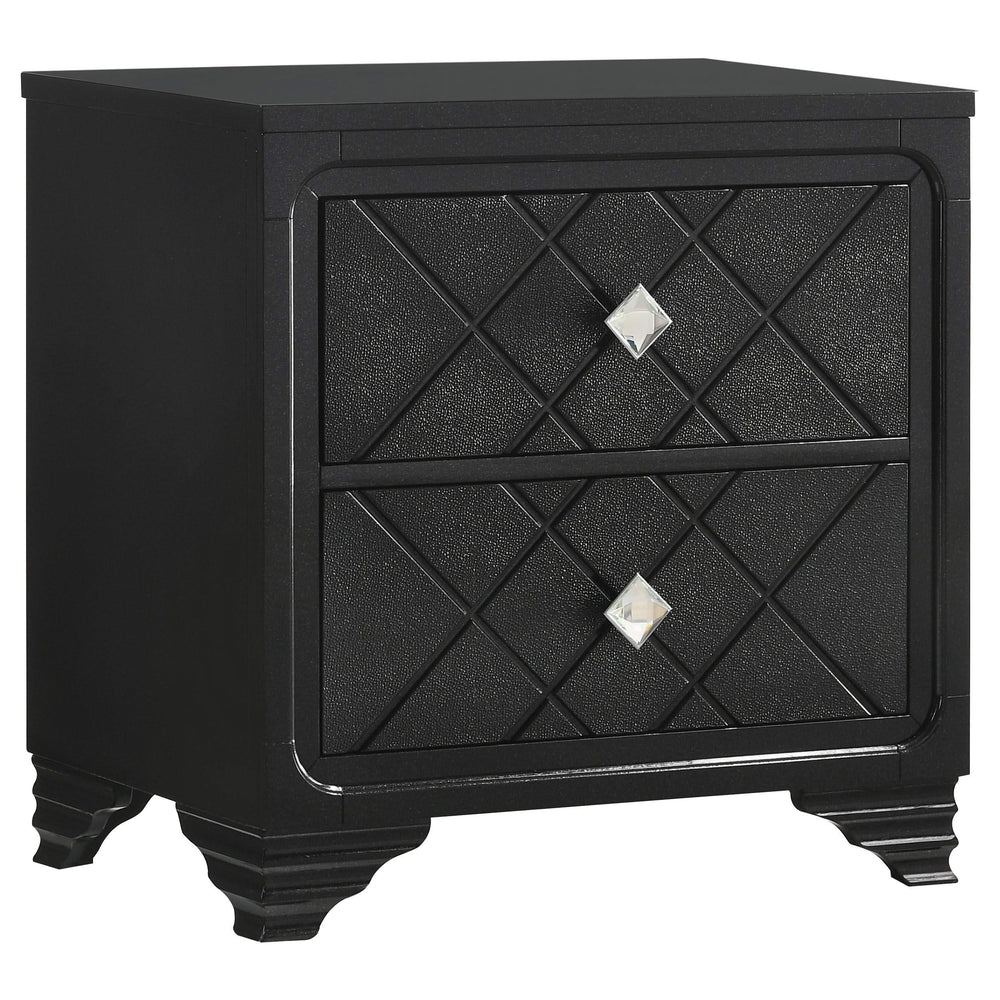 Juego de dormitorio Penélope California King de 5 piezas, color Midnight Star