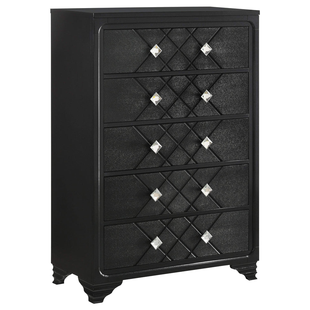 Juego de dormitorio Penélope de 5 piezas Queen Midnight Star