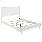 Janelle Wood California King Panel Bed White