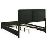 Cama King tapizada Cavelle de 51 pulgadas, color negro