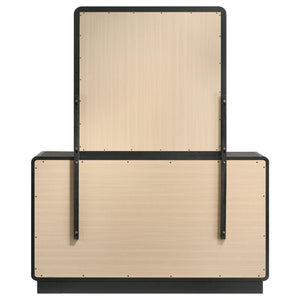 Cavelle 6-drawer Dresser and Mirror Black