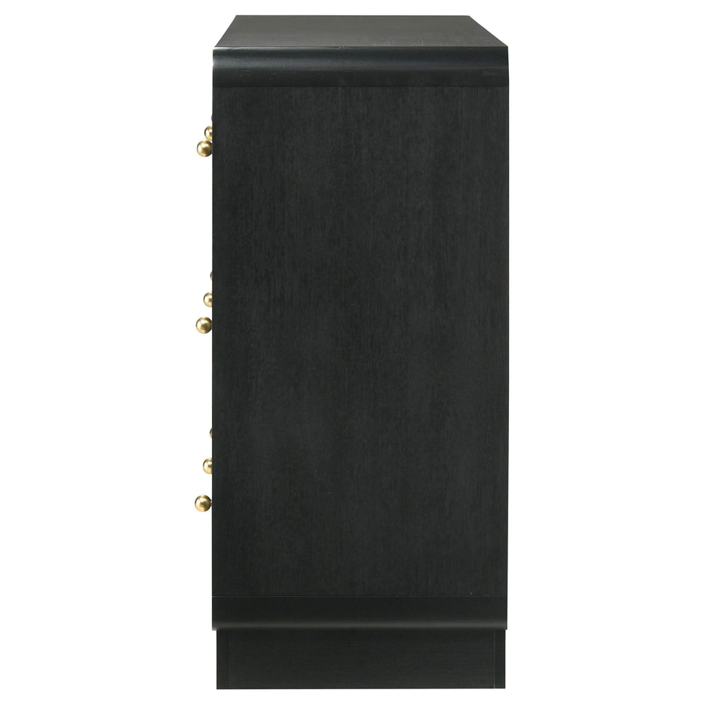 Cavelle 6-drawer Dresser Cabinet Black