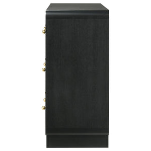 Cavelle 6-drawer Dresser Cabinet Black