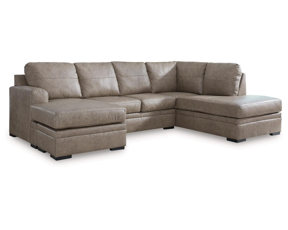 Seccional de 2 piezas con chaise longue Amuleto