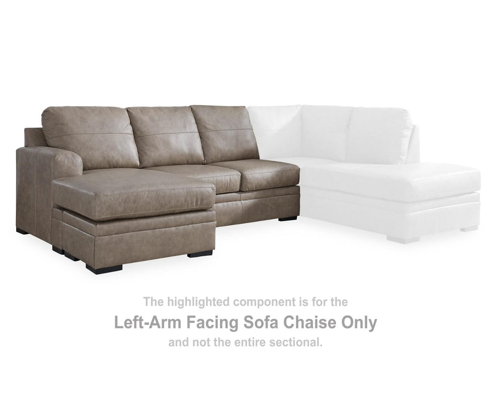 Sofá chaise longue Amuleto con brazo izquierdo