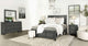 Juego de dormitorio Lorenzo Eastern King de 4 piezas en gris oscuro