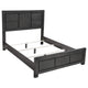 Cama California King con paneles Lorenzo Wood, gris oscuro