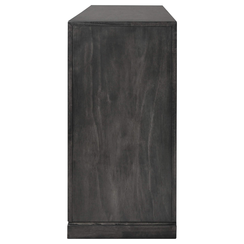 Cómoda Lorenzo de 6 cajones gris oscuro