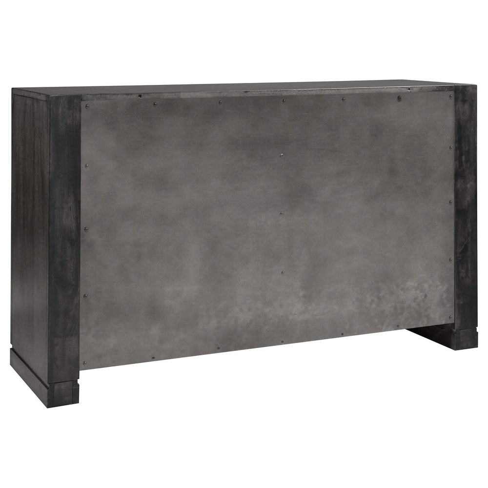 Cómoda Lorenzo de 6 cajones gris oscuro