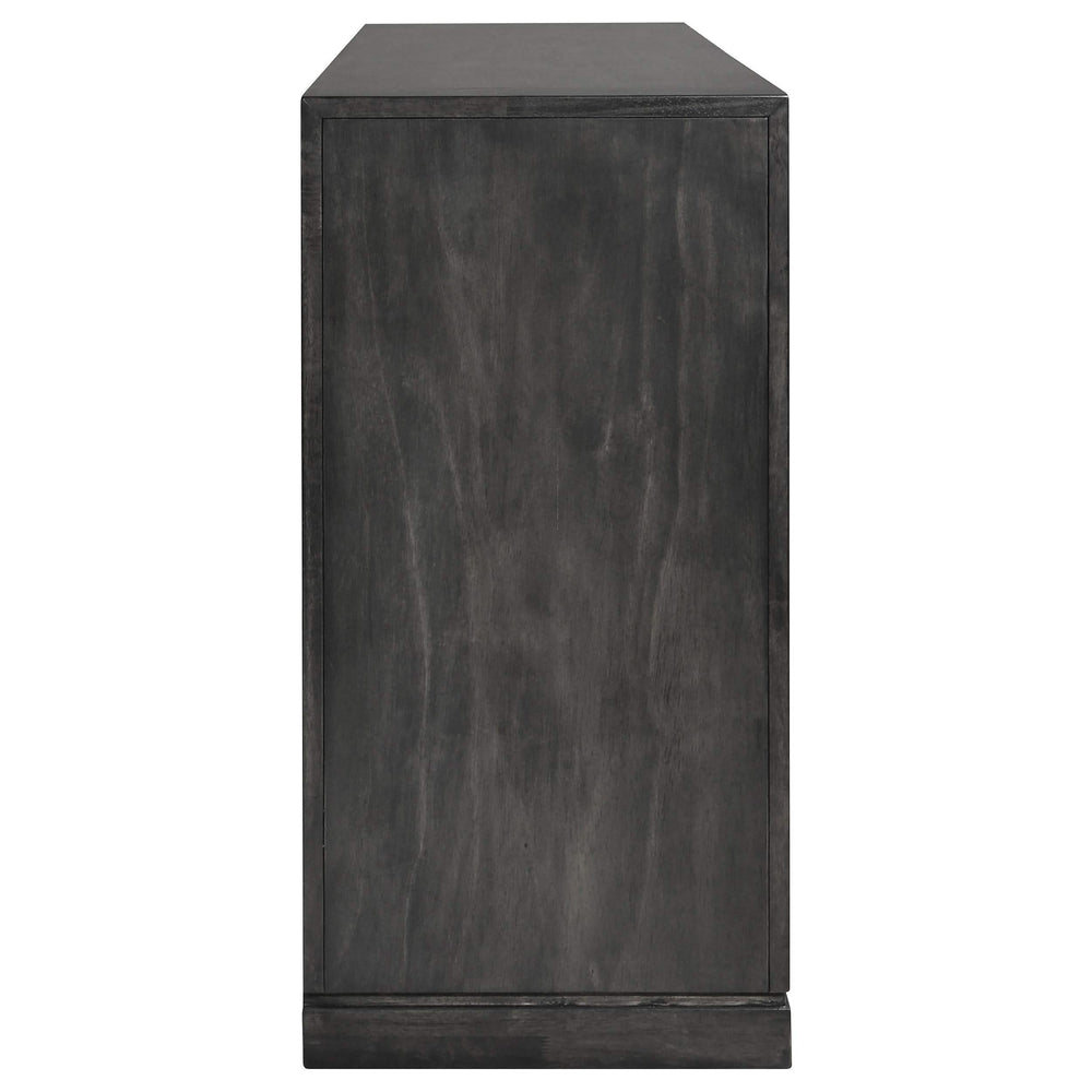 Cómoda Lorenzo de 6 cajones gris oscuro