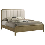 Cama Queen Amsbury tapizada de 59 pulgadas color nuez moscada