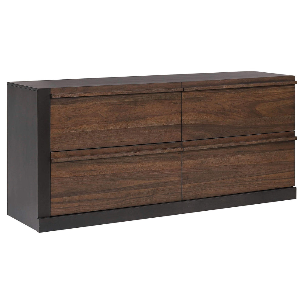 Juego de dormitorio Azalia de 5 piezas Eastern King en nogal