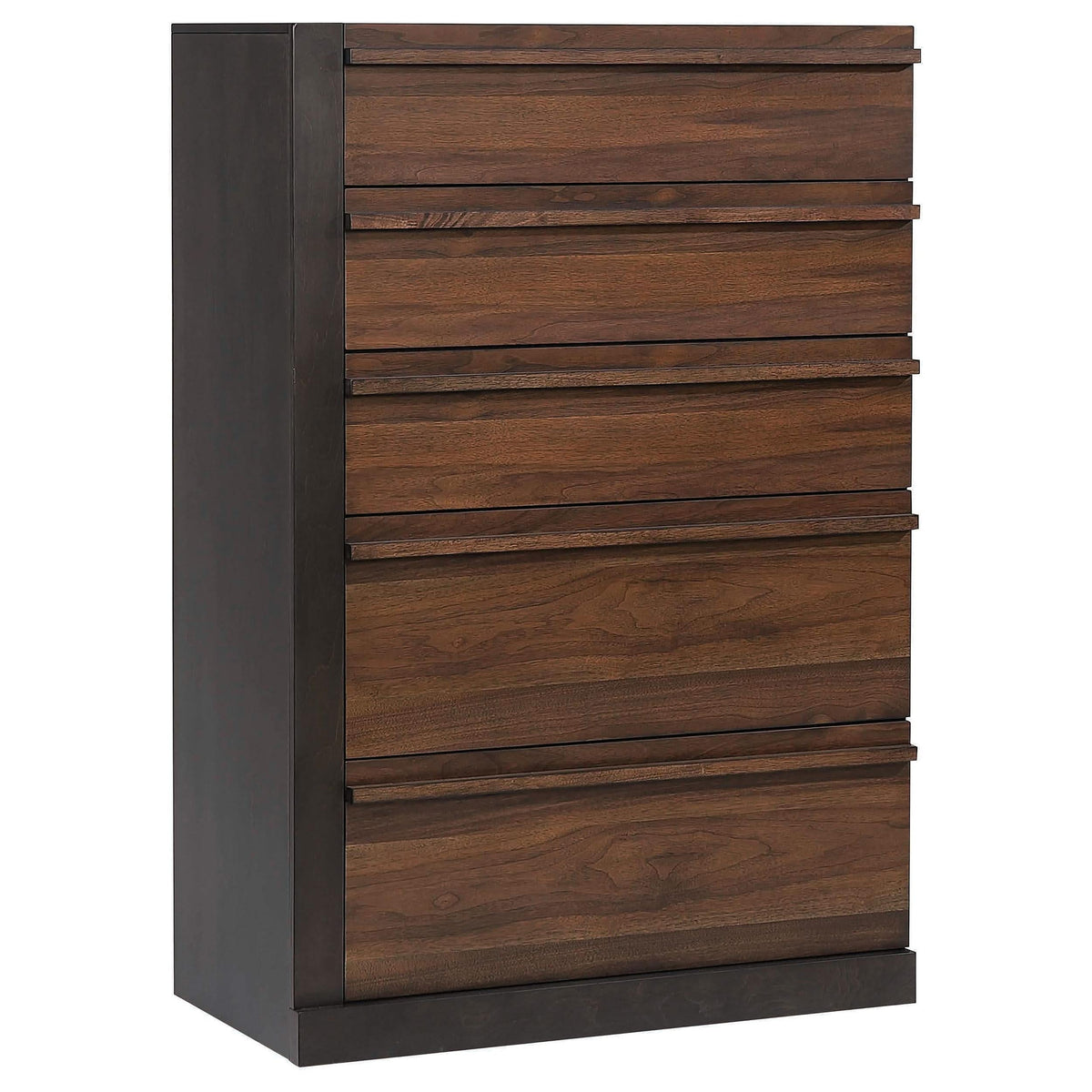 Juego de dormitorio Azalia de 5 piezas Eastern King en nogal