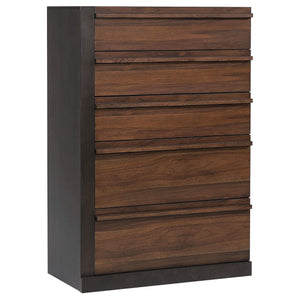Juego de dormitorio Azalia de 5 piezas Eastern King en nogal