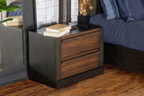 Azalia 2-drawer Nightstand Walnut
