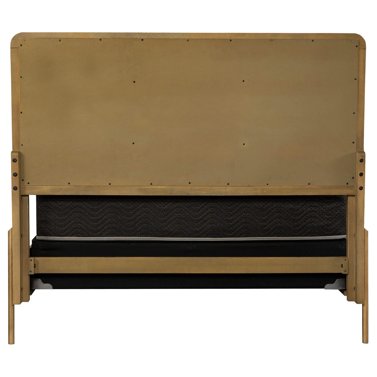 Cama Arini Eastern King de 56 pulgadas con paneles en tonos crema y arena