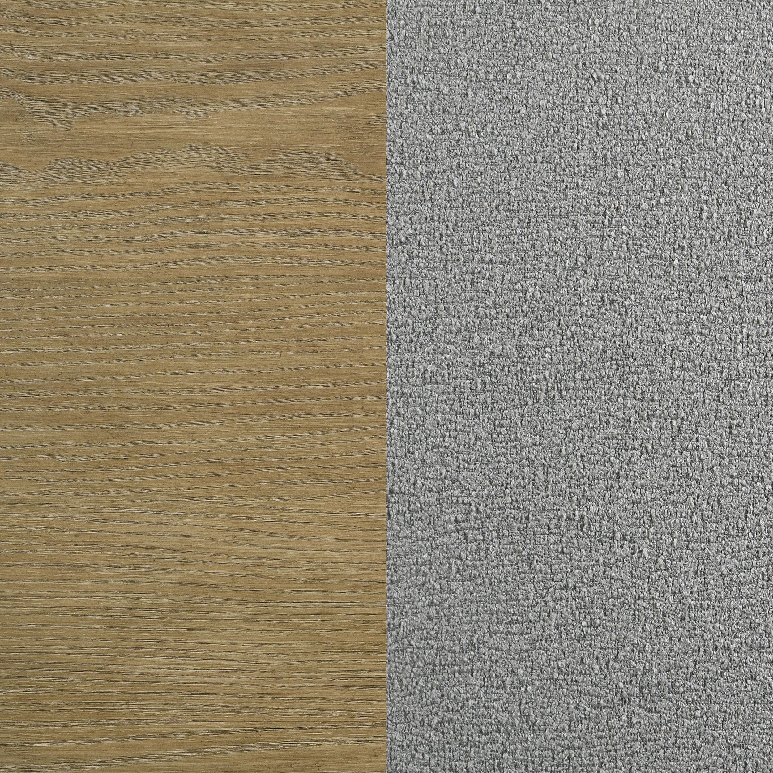 Arini Upholstered Eastern King Panel Bed Sand Wash and Grey